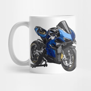 Blue Superleggera V4 Illustration Mug